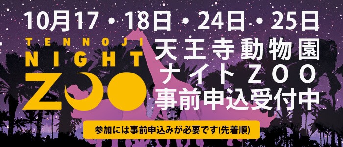 天王寺動物園ナイトzooのあとは 夜の新世界をお楽しみください